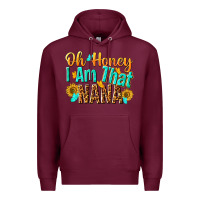 Burgundy oh honey i am that nana Premium Hoodie - NancyCooperArtShop