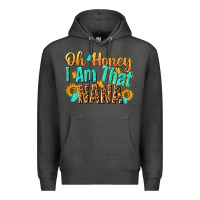 Charcoal Heather oh honey i am that nana Premium Hoodie - NancyCooperArtShop