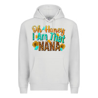 Dove Grey oh honey i am that nana Premium Hoodie - NancyCooperArtShop