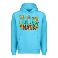 Ocean Blue oh honey i am that nana Premium Hoodie - NancyCooperArtShop