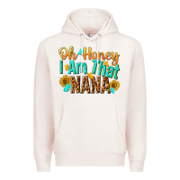 Pale Pink oh honey i am that nana Premium Hoodie - NancyCooperArtShop