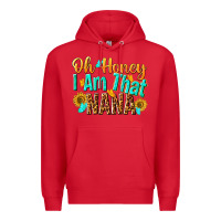 Red oh honey i am that nana Premium Hoodie - NancyCooperArtShop