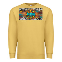 Antique Gold leopard sunflower mom license plate Premium Sweatshirt - Artiststas