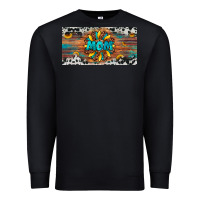 Black leopard sunflower mom license plate Premium Sweatshirt - Artiststas