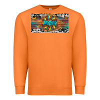 Carrot leopard sunflower mom license plate Premium Sweatshirt - Artiststas