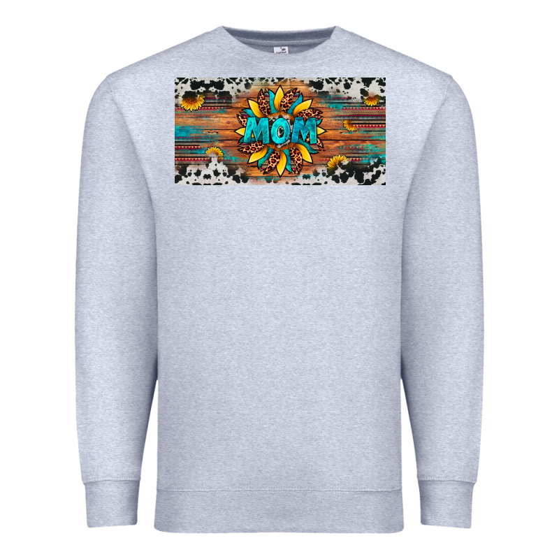 Leopard Sunflower Mom License Plate Premium Sweatshirt by Artiststas | Teevron