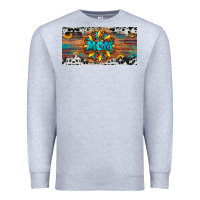Heather Grey leopard sunflower mom license plate Premium Sweatshirt - Artiststas