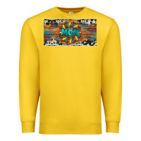 Lemon leopard sunflower mom license plate Premium Sweatshirt - Artiststas