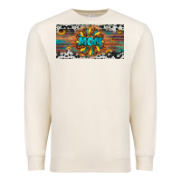 Sandshell leopard sunflower mom license plate Premium Sweatshirt - Artiststas