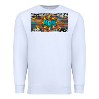 White leopard sunflower mom license plate Premium Sweatshirt - Artiststas