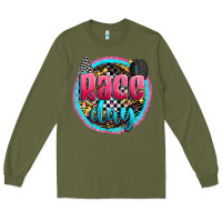 Army Green race day Long Sleeve Tee - Zillion Design Studio