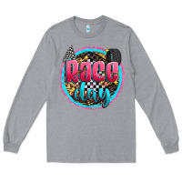 Heather Grey race day Long Sleeve Tee - Zillion Design Studio