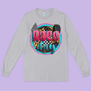 Race Day Long Sleeve Tee Designed By Zillion Design Studio