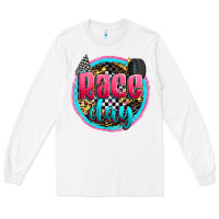 White race day Long Sleeve Tee - Zillion Design Studio