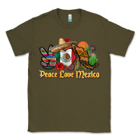 Army Green peace love mexico Classic Tee - CTS Tumbler Store