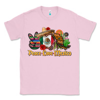 Bubblegum Pink peace love mexico Classic Tee - CTS Tumbler Store