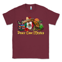 Burgundy peace love mexico Classic Tee - CTS Tumbler Store