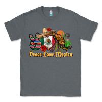 Charcoal Heather peace love mexico Classic Tee - CTS Tumbler Store