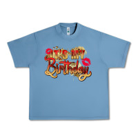 Pebble Blue it's my birthday Urban Heavy Tee - Zillion Design Studio