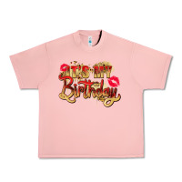 Salmon it's my birthday Urban Heavy Tee - Zillion Design Studio