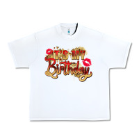 White it's my birthday Urban Heavy Tee - Zillion Design Studio