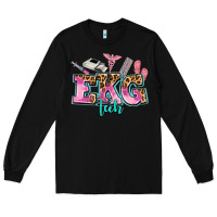 Black ekg tech Long Sleeve Tee - AdoDesignShop