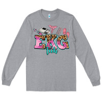 Heather Grey ekg tech Long Sleeve Tee - AdoDesignShop