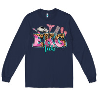 Navy ekg tech Long Sleeve Tee - AdoDesignShop