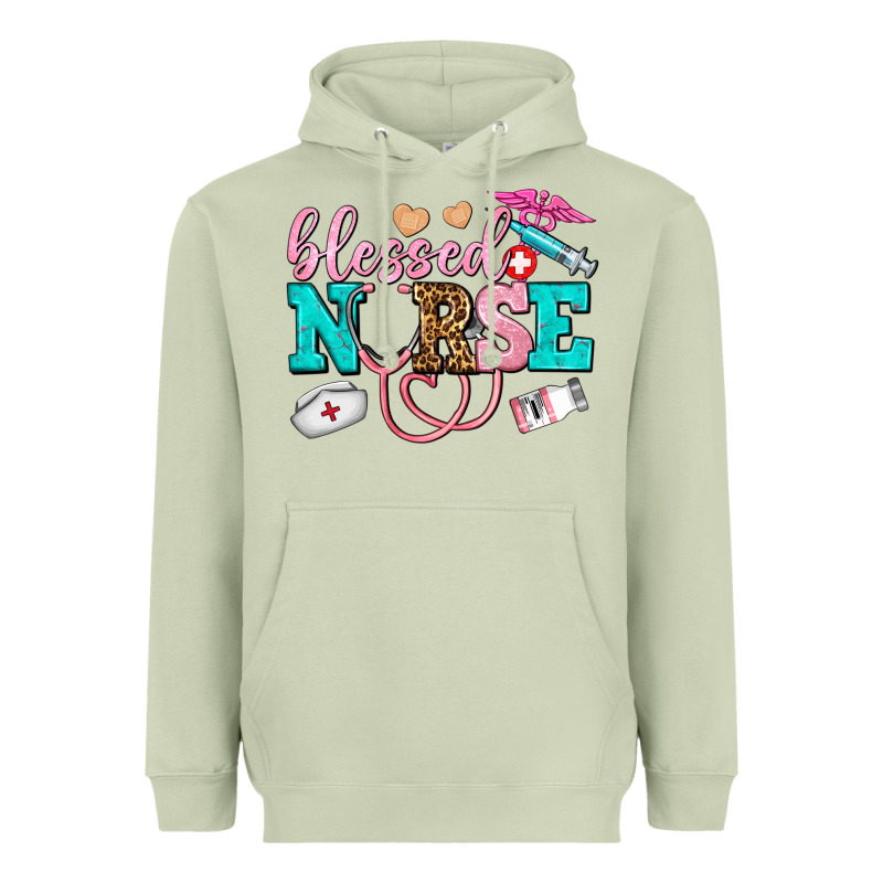 Blessed Nurse Heavyweight Hoodie by AdoDesignShop | Teevron