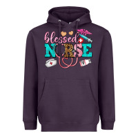 Plum blessed nurse Heavyweight Hoodie - AdoDesignShop