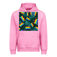 Fuchsia Pink Pride lgbtq flags with leopard seamless pattern Urban Hoodie - BundleAndBundleShop