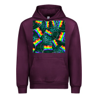 Mauve Wine Pride lgbtq flags with leopard seamless pattern Urban Hoodie - BundleAndBundleShop
