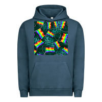 Pigment Midnight Navy Pride lgbtq flags with leopard seamless pattern Urban Hoodie - BundleAndBundleShop