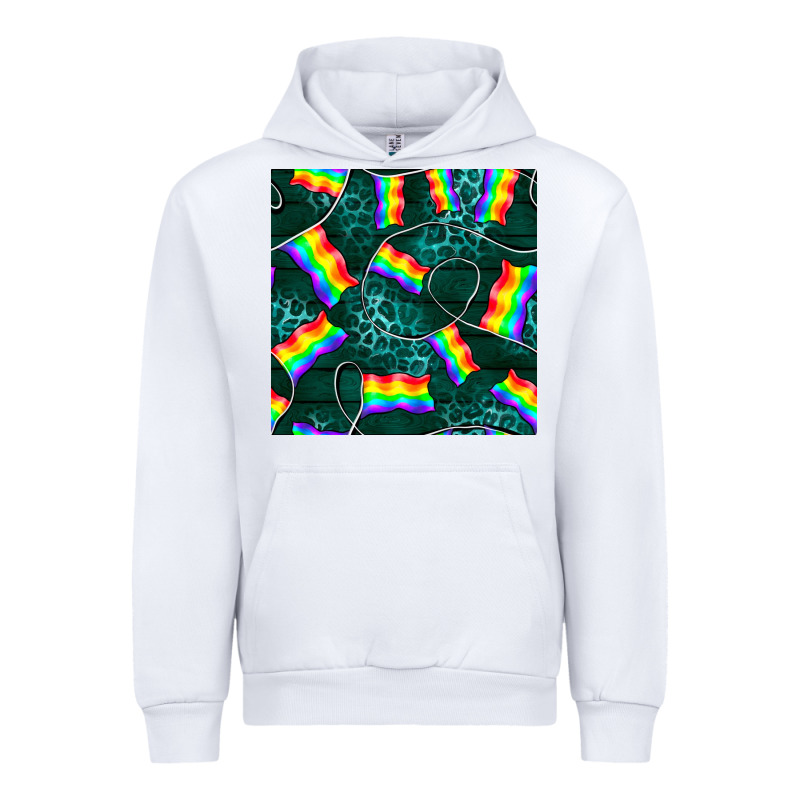 Pride Lgbtq Flags With Leopard Seamless Pattern Urban Hoodie by BundleAndBundleShop | Teevron