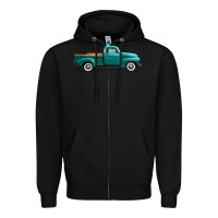 Black western truck right side view Zipper Hoodie - FaDigitalArtStudio