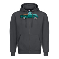 Smoke western truck right side view Zipper Hoodie - FaDigitalArtStudio