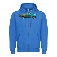 True Royal western truck right side view Zipper Hoodie - FaDigitalArtStudio