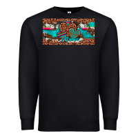 Black hearts mama license plate Premium Sweatshirt - Artiststas