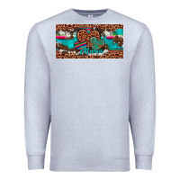 Heather Grey hearts mama license plate Premium Sweatshirt - Artiststas