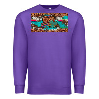 Purple hearts mama license plate Premium Sweatshirt - Artiststas