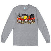 Heather Grey race coach Long Sleeve Tee - Zillion Design Studio
