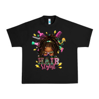Black afro locs hair stylist messy bun tbw Urban Heavy Tee - texasbilliewilder