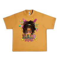 Peanut Butter afro locs hair stylist messy bun tbw Urban Heavy Tee - texasbilliewilder
