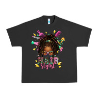 Pigment Black afro locs hair stylist messy bun tbw Urban Heavy Tee - texasbilliewilder