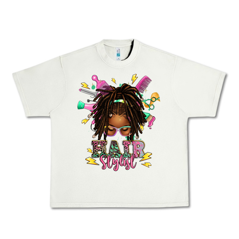 Afro Locs Hair Stylist Messy Bun Tbw Urban Heavy Tee by texasbilliewilder | Teevron