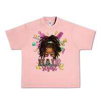 Salmon afro locs hair stylist messy bun tbw Urban Heavy Tee - texasbilliewilder