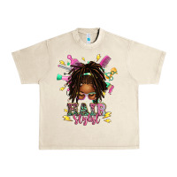Sandshell afro locs hair stylist messy bun tbw Urban Heavy Tee - texasbilliewilder