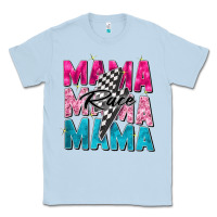 Dusty Blue race mama Classic Tee - Zillion Design Studio