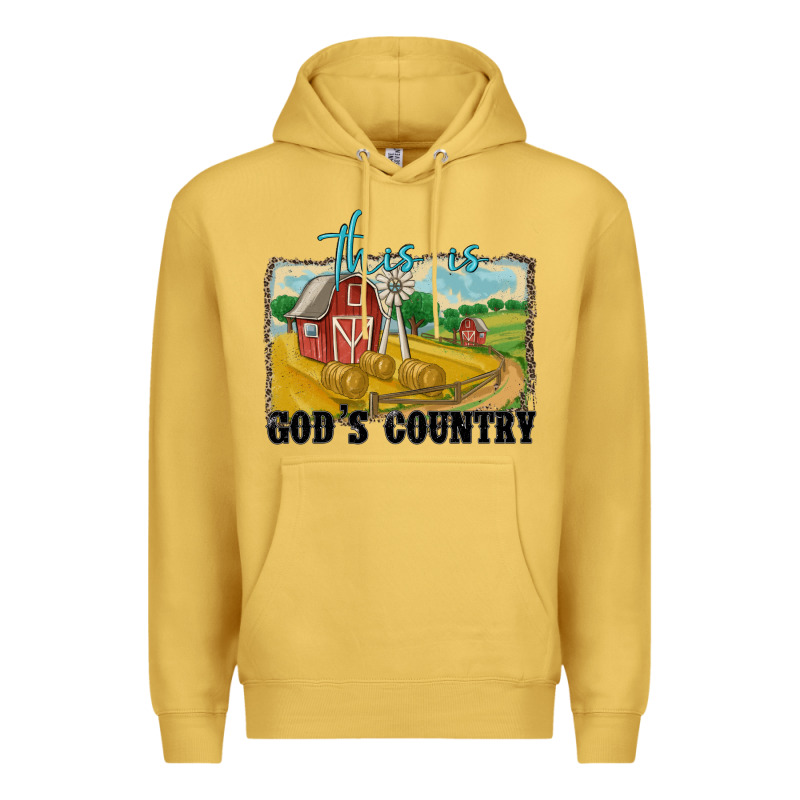 This Is God's Country Premium Hoodie by MaliasSmallBusiness | Teevron