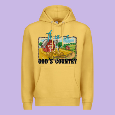 This Is God's Country Premium Hoodie Designed By Maliassmallbusiness